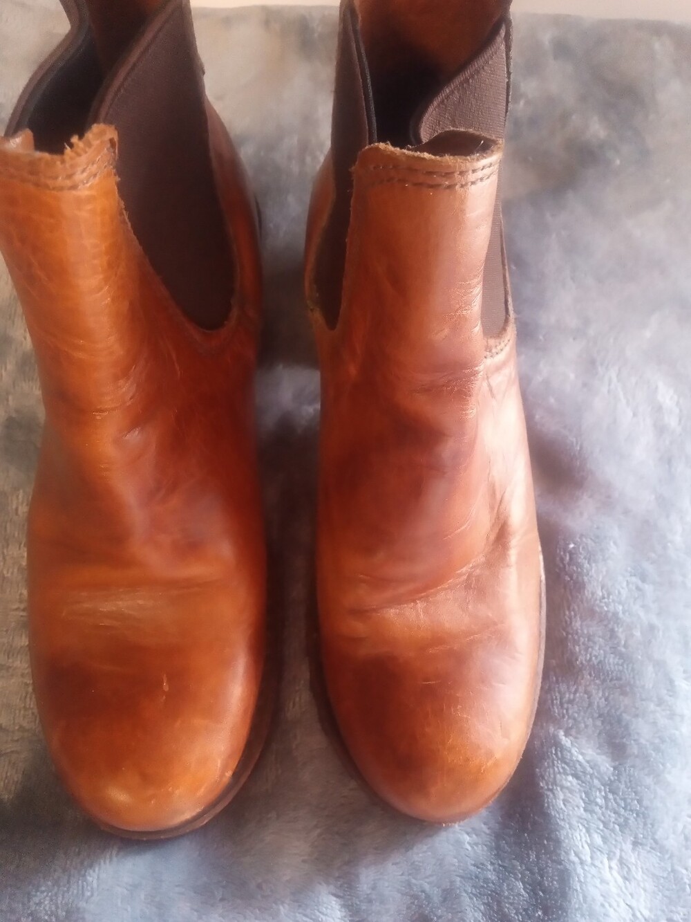 Women's Brown Leather Frye Boots - Slip-On Comfort